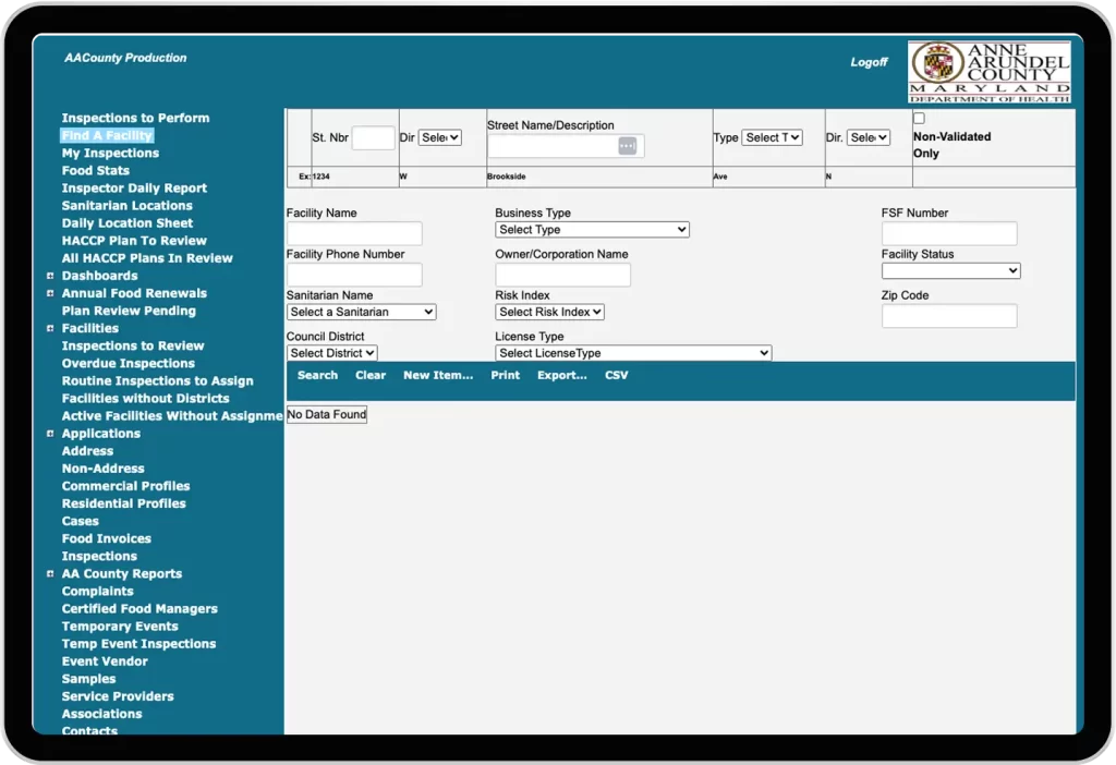 EQM Software Compliance and Inspection Software