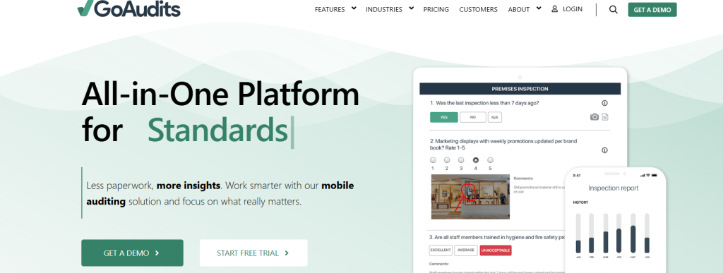 9 GoAudits - Top Food Safety Managament Software Guide