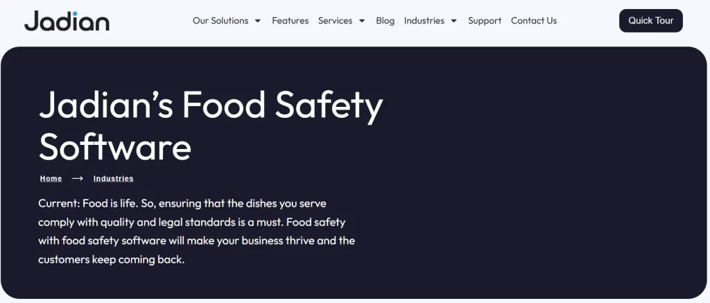 1 Jadian - Top Food Safety Managament Software Guide
