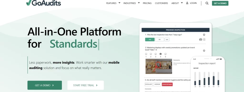 9 GoAudits - Top Food Safety Managament Software Guide