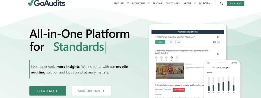 9 GoAudits - Top Food Safety Managament Software Guide